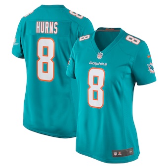 womens nike allen hurns aqua miami dolphins game player jers